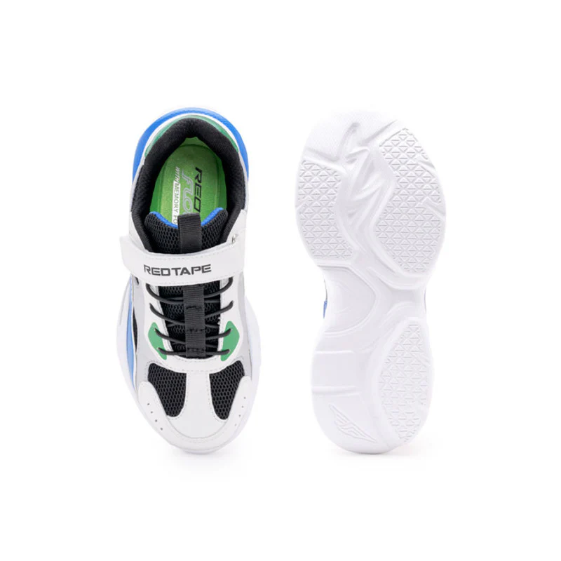 Kids-Unisex White Walking Shoes - Image 6