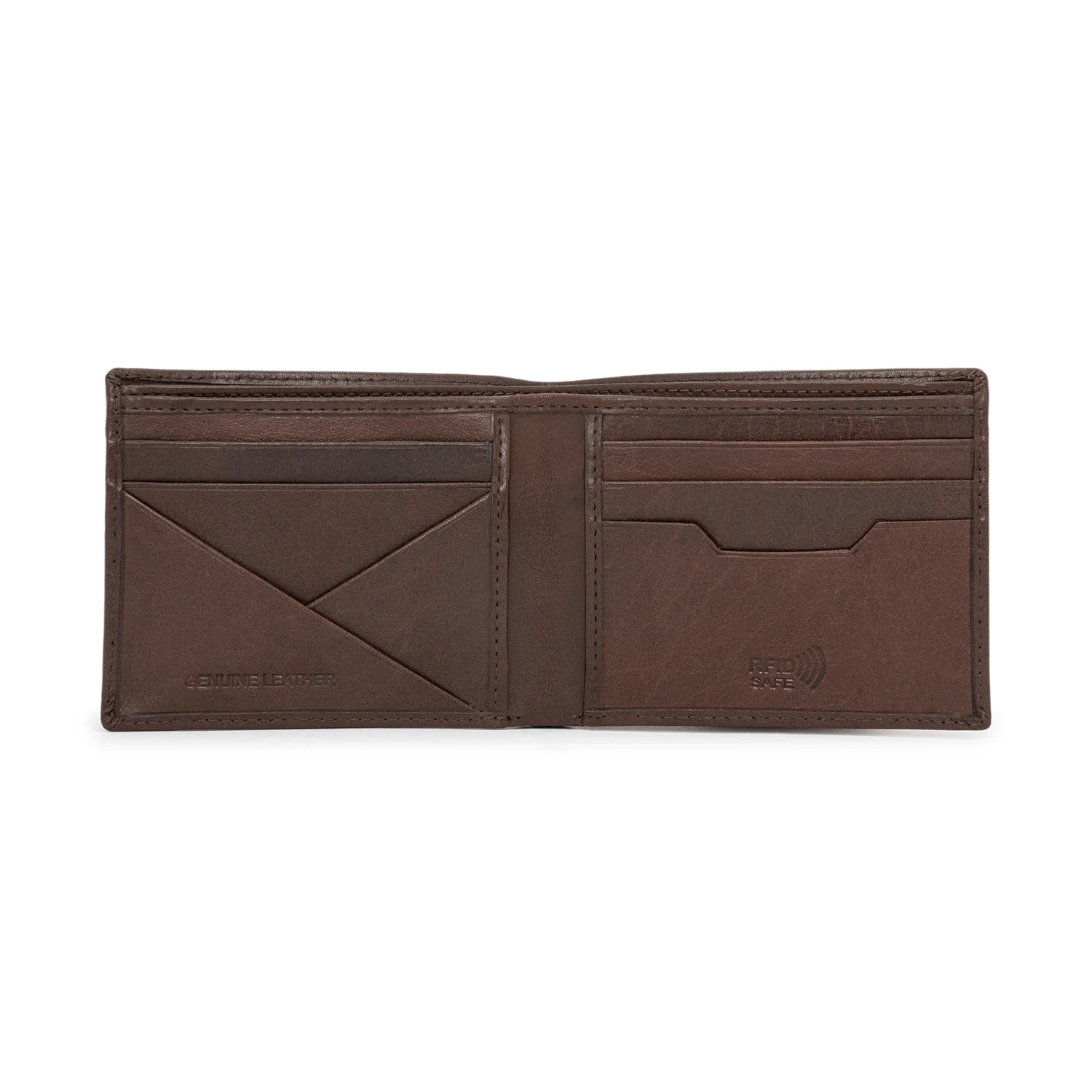 Bifold Leather Wallet with RFID Protection for Men| Stay Organized and Secure - Image 4