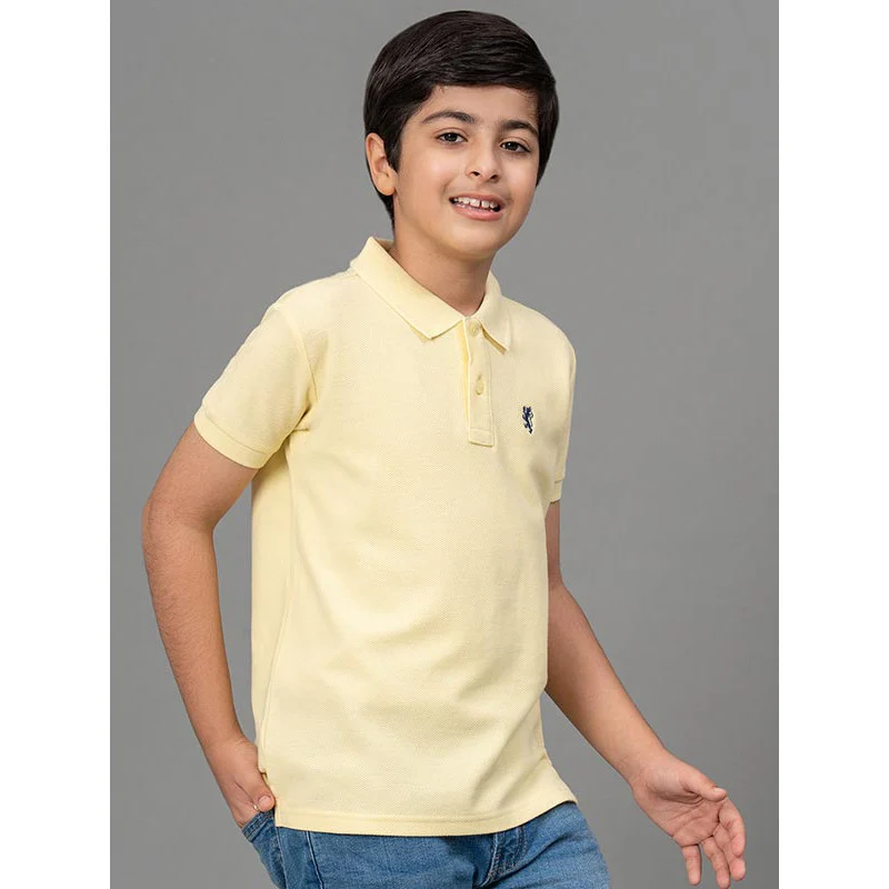 Lemon Yellow T-Shirt for Boys - Image 2