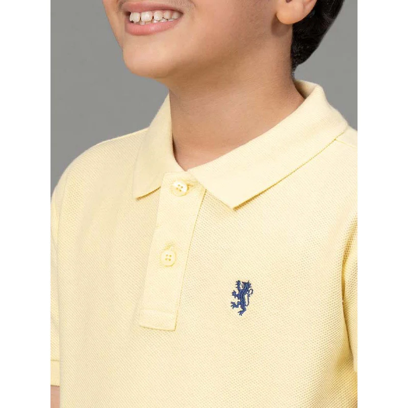 Lemon Yellow T-Shirt for Boys - Image 4