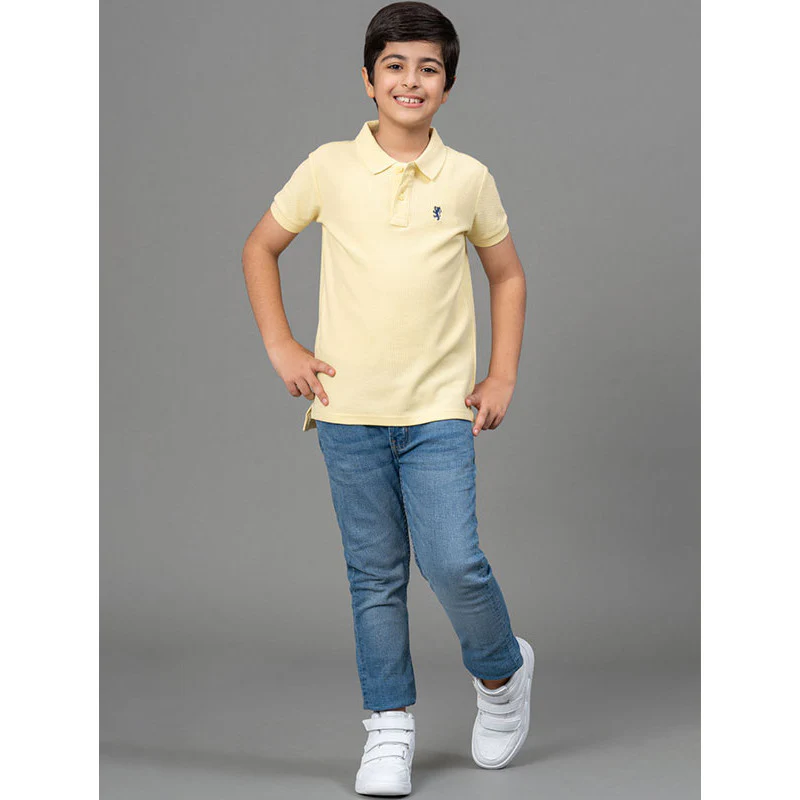 Lemon Yellow T-Shirt for Boys - Image 5