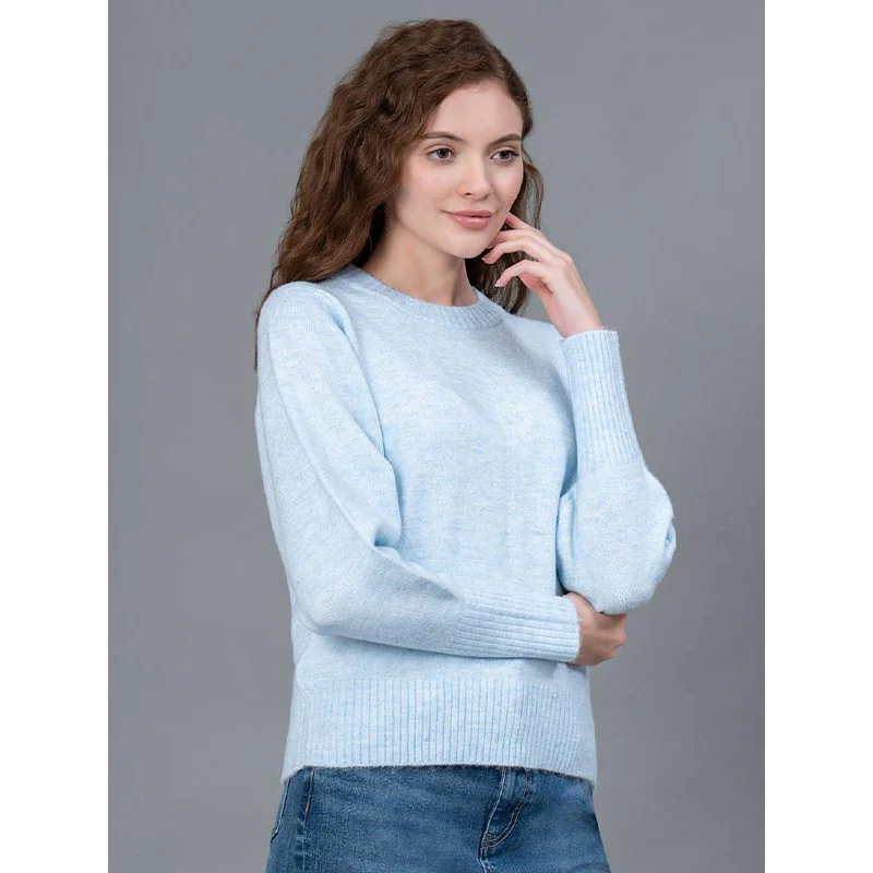 Light Blue Casual Sweater for Men - Image 2