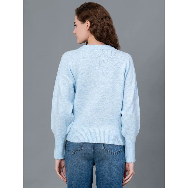 Light Blue Casual Sweater for Men - Image 3