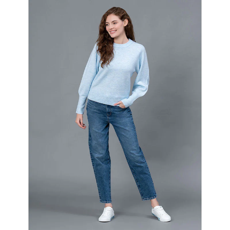 Light Blue Casual Sweater for Men - Image 5