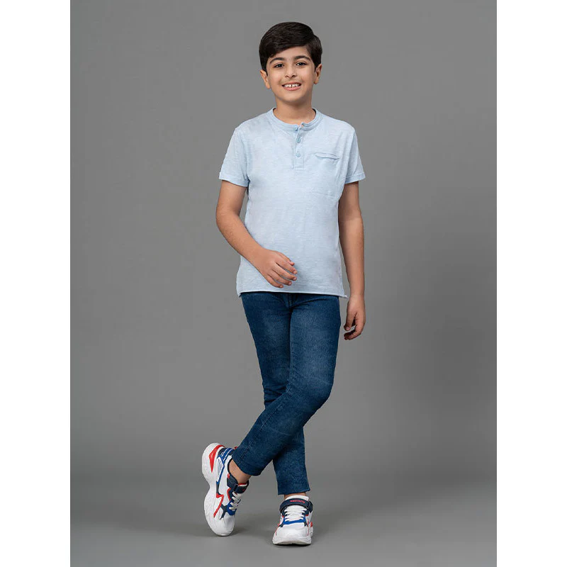 Light Blue Melnage T-Shirt for Boys - Image 5