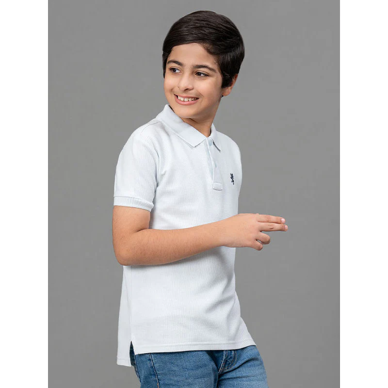 Light Blue T-Shirt for Boys - Image 2