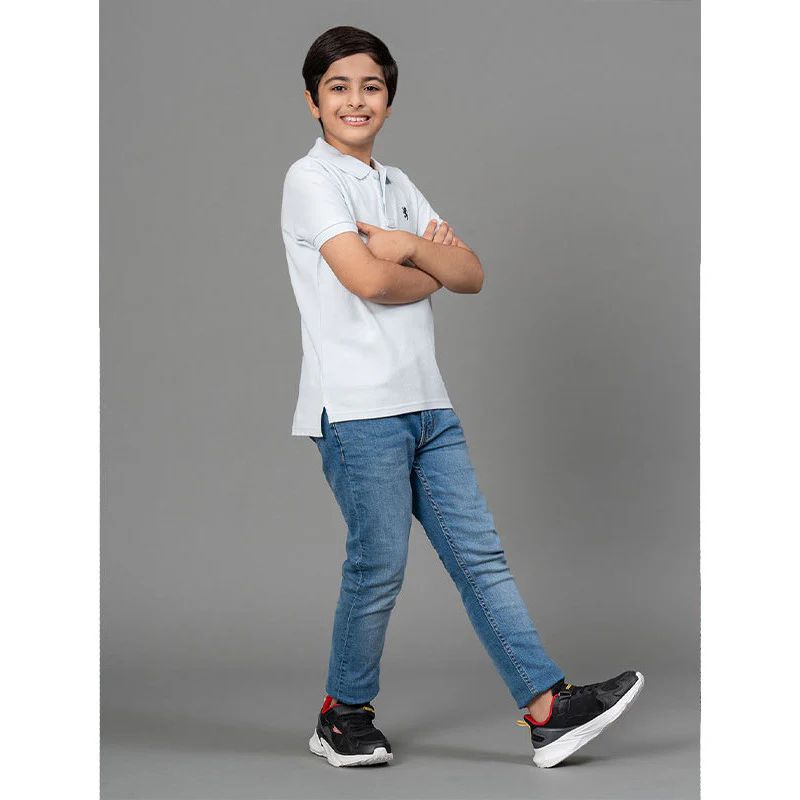 Light Blue T-Shirt for Boys - Image 5