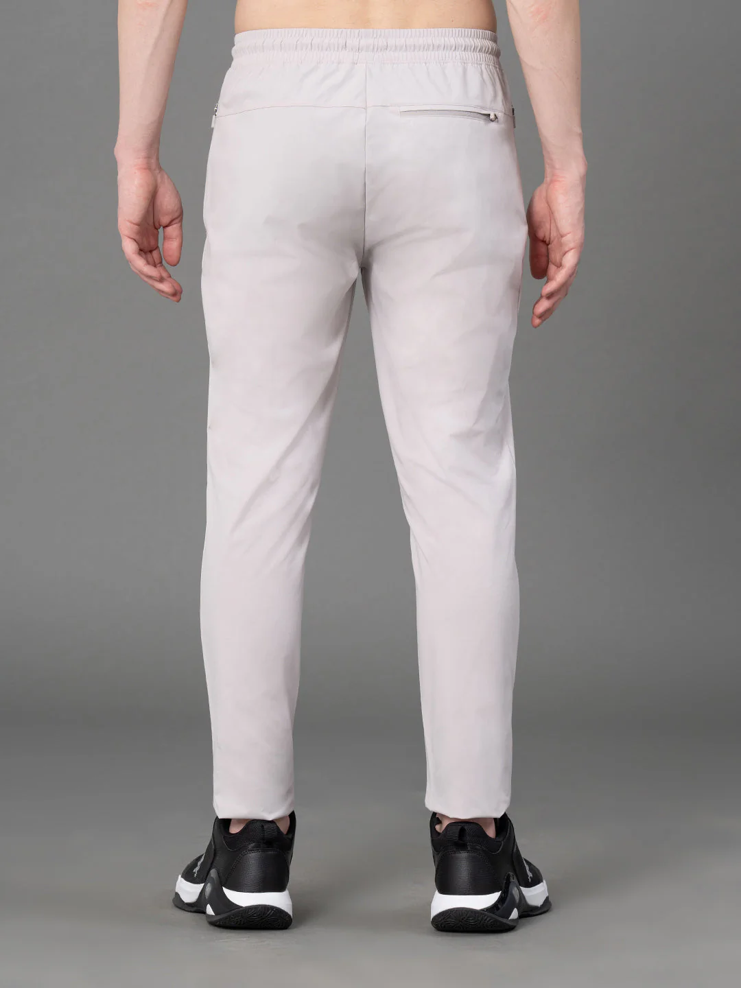 Light Grey Activewear TrackPants For Men - Image 3