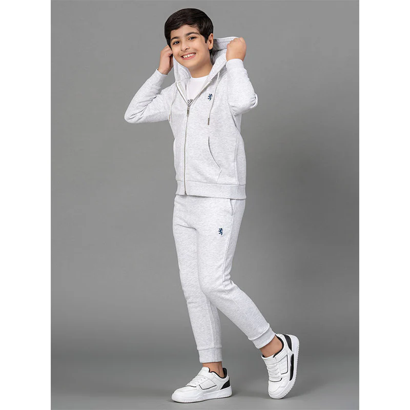 Light Grey Melange Jogger for Boys - Image 5