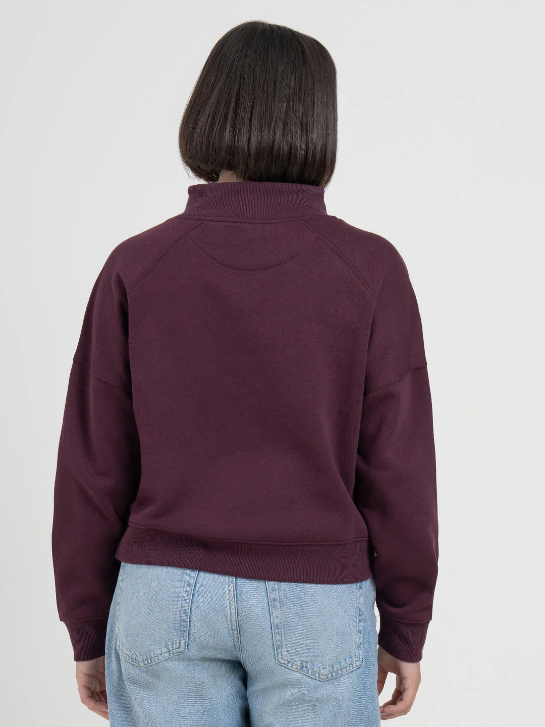 Maroon Sweatshirt for Women | Sweatshirt for Everyday Sophistication - Image 4