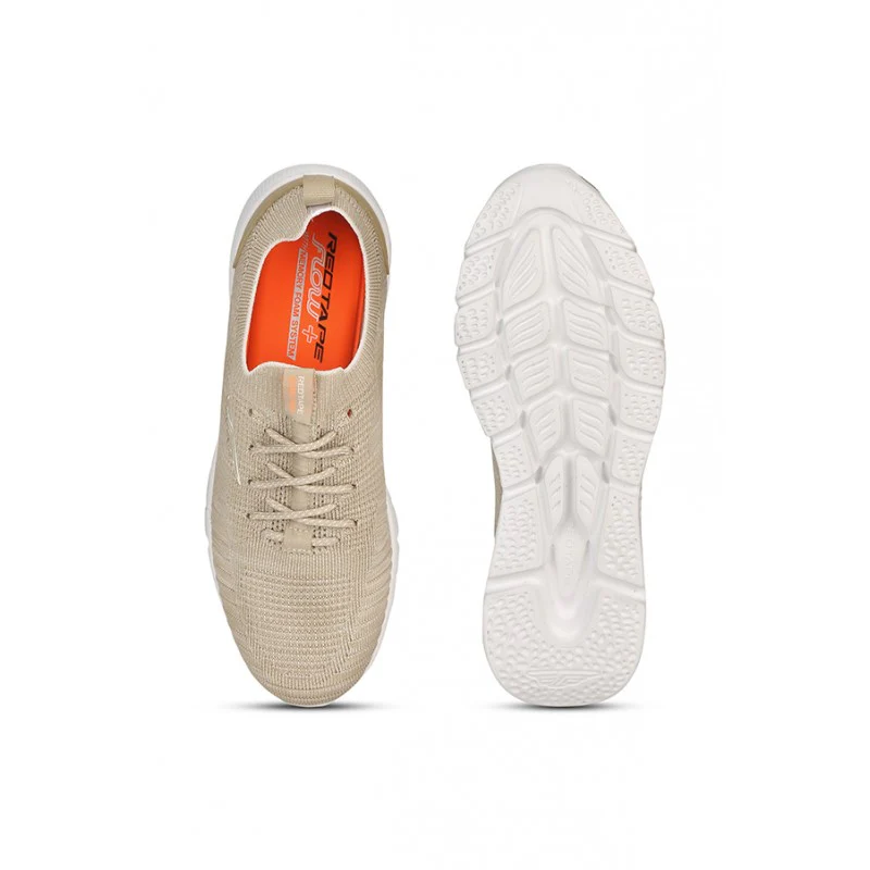 Men Beige Walking Shoes - Image 5
