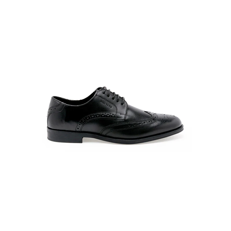 Men Black Brogue Shoes - Image 3