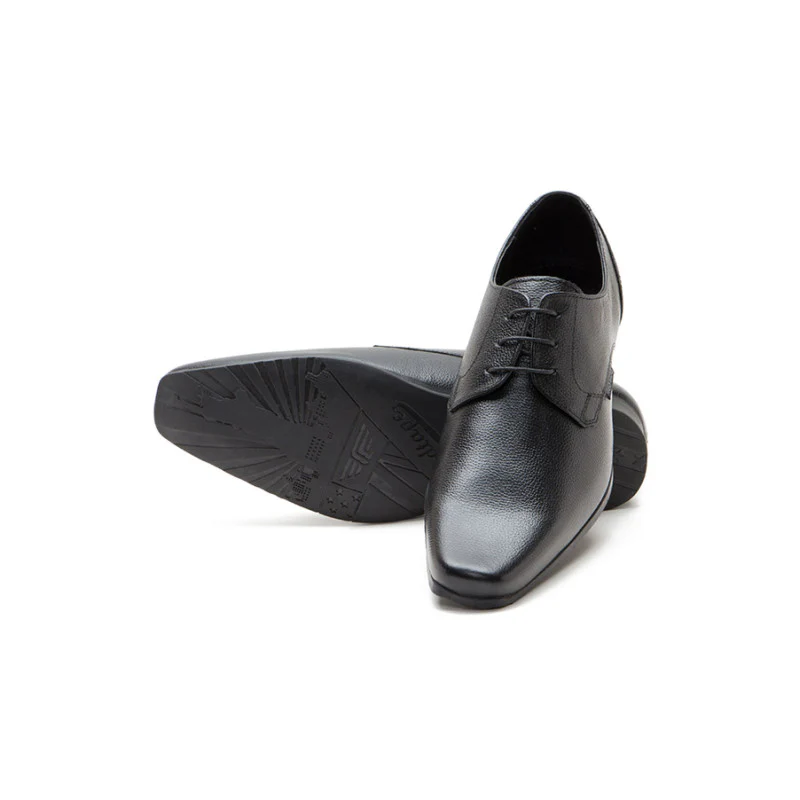 Men Black Derby Shoes - Image 3