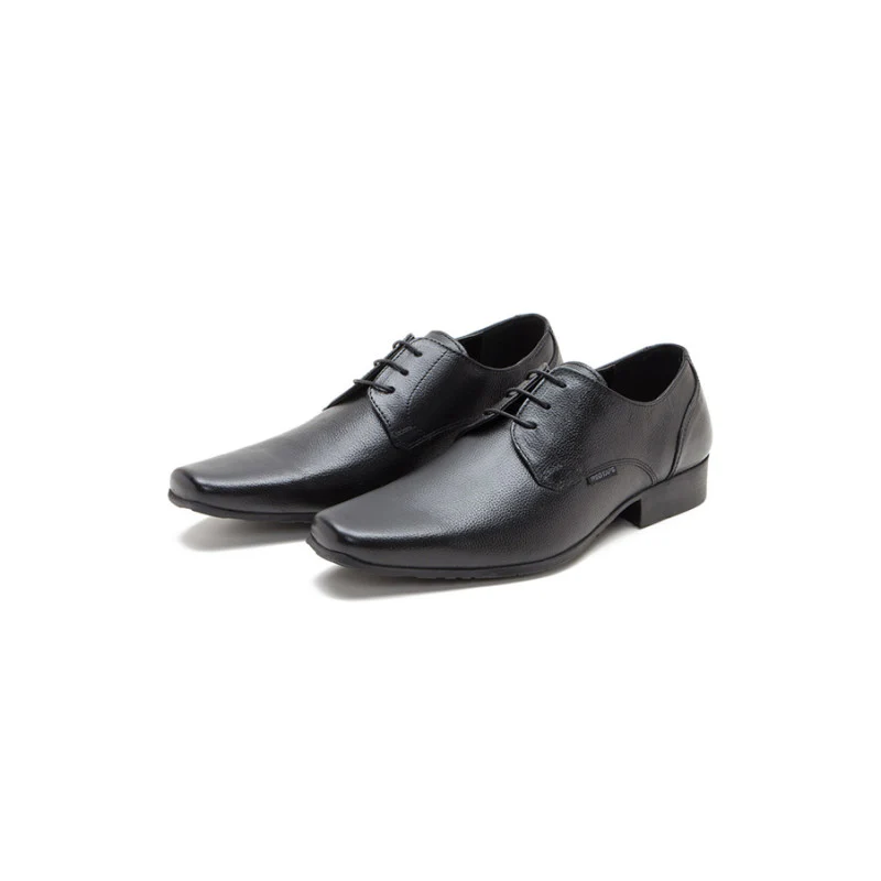 Men Black Derby Shoes - Image 4