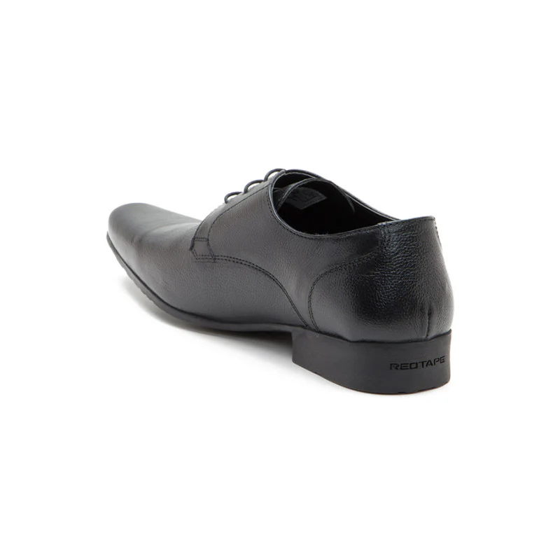 Men Black Derby Shoes - Image 6