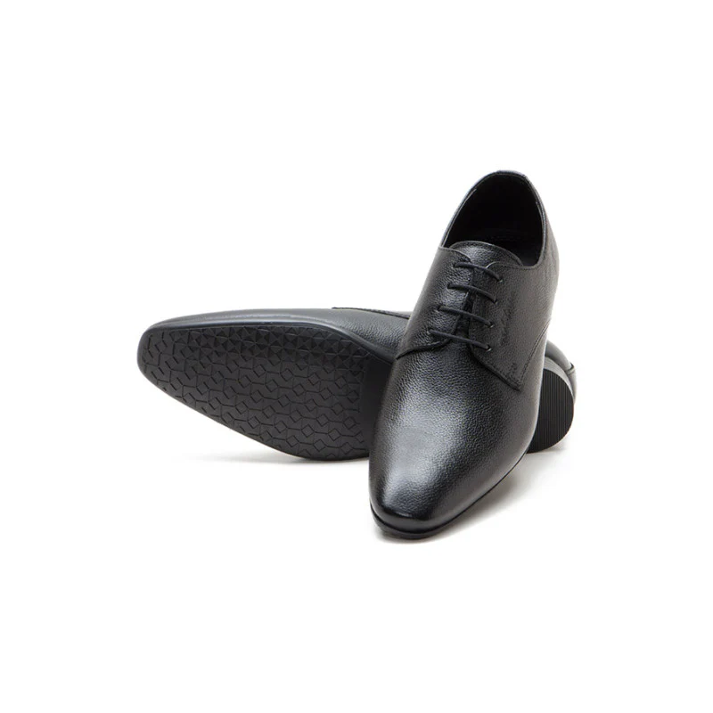 Men Black Derby Shoes - Image 3