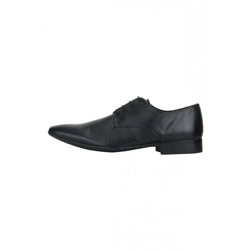 Men Black Derby Shoes - Image 4