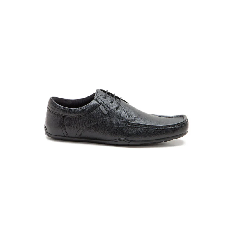 Men Black Derby Shoes - Image 2