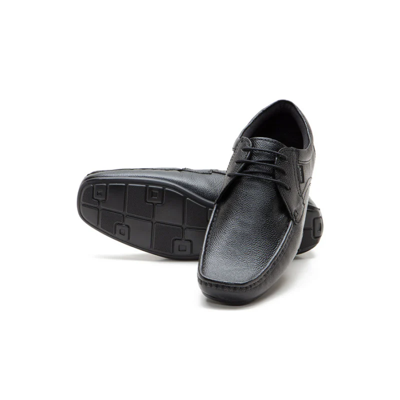 Men Black Derby Shoes - Image 3