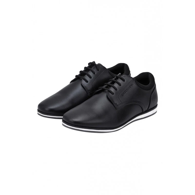 Men Black Derby Shoes - Image 3