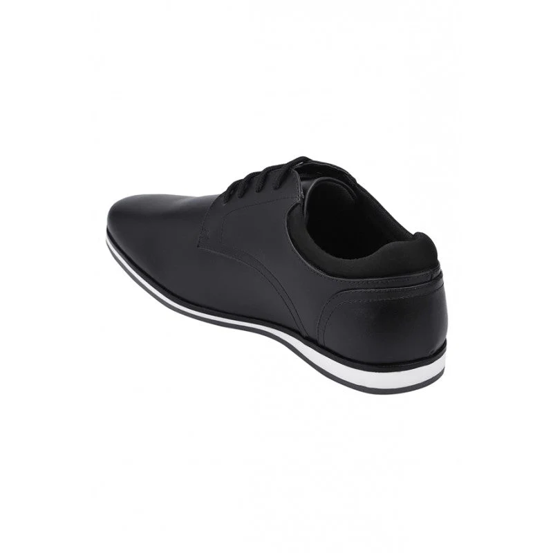 Men Black Derby Shoes - Image 5