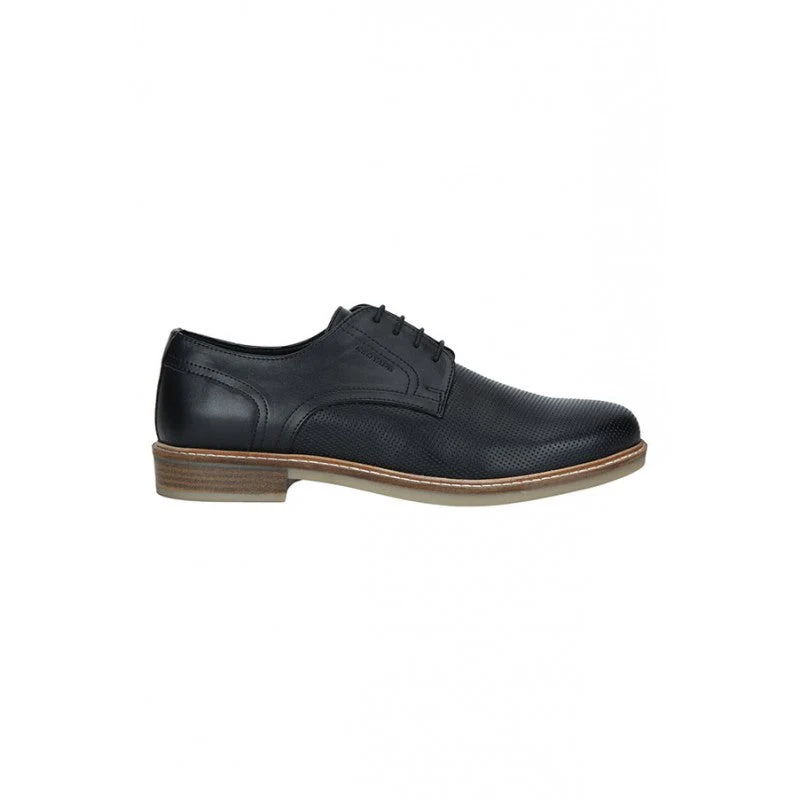 Men Black Derby Shoes - Image 2