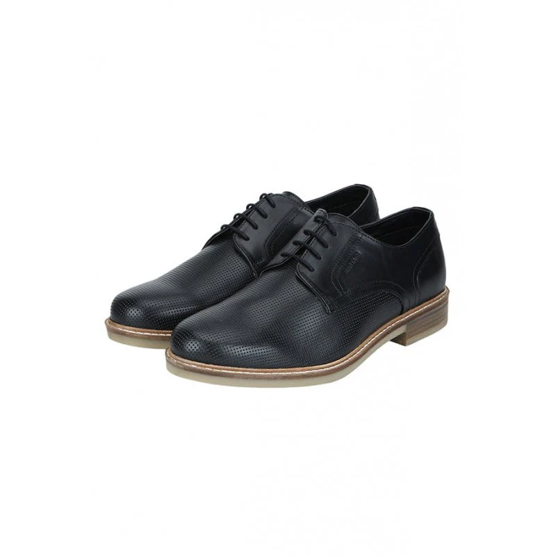 Men Black Derby Shoes - Image 3