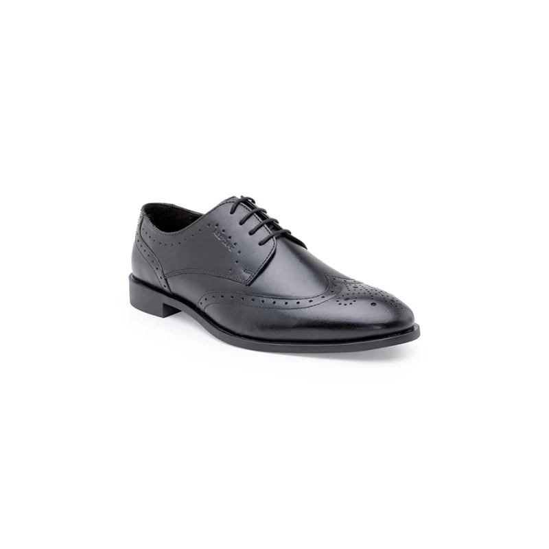 Men Black Derby Shoes - Image 2