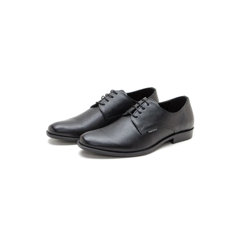 Men Black Derby Shoes - Image 4
