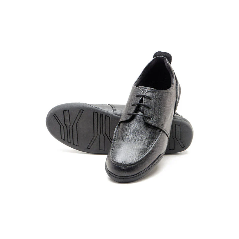 Men Black Derby Shoes - Image 4