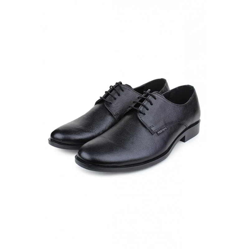Men Black Derby Shoes - Image 3