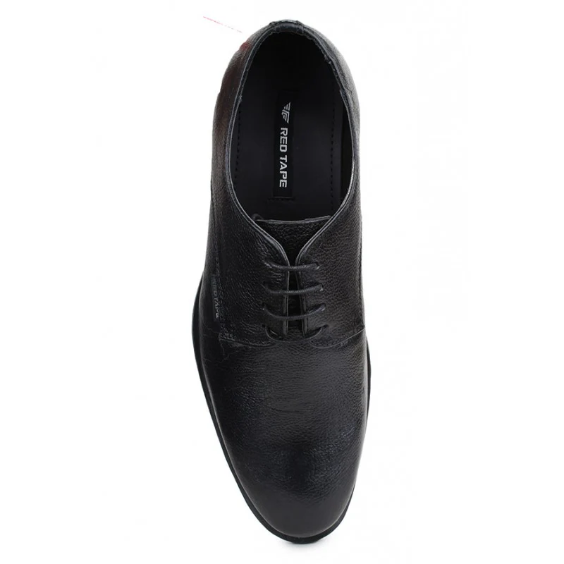 Men Black Derby Shoes - Image 6