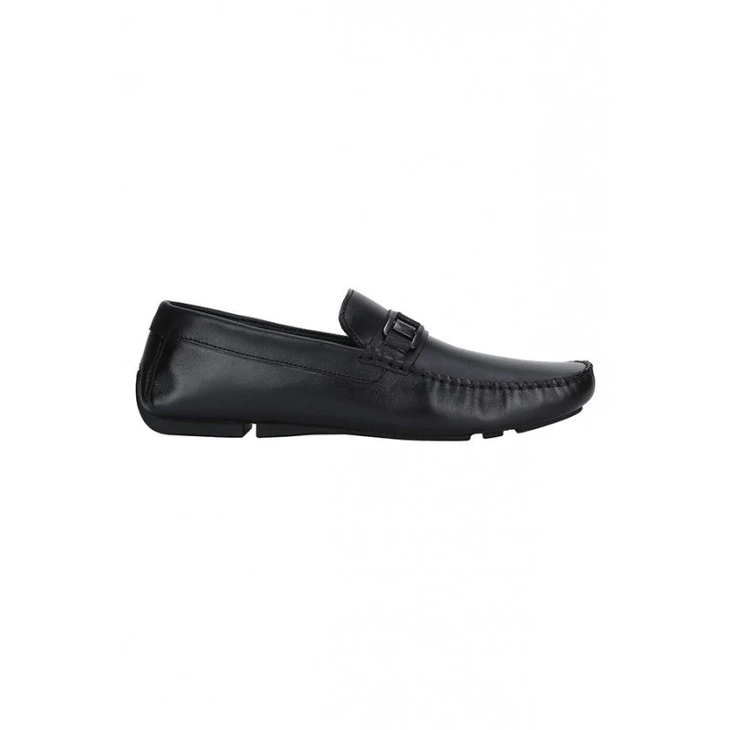Men Black Driving Shoes - Image 2
