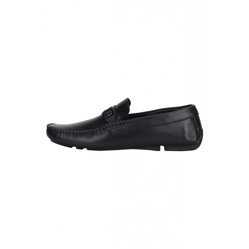 Men Black Driving Shoes - Image 4