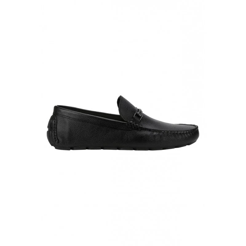 Men Black Driving Shoes - Image 3