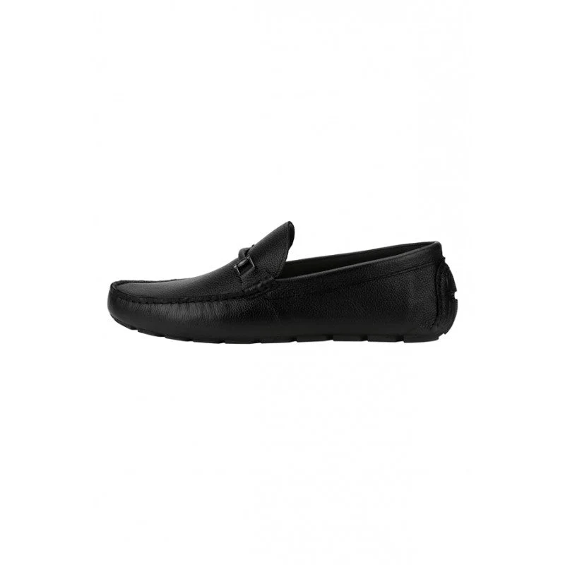 Men Black Driving Shoes - Image 5