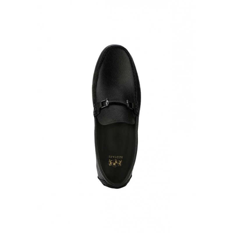 Men Black Driving Shoes - Image 6