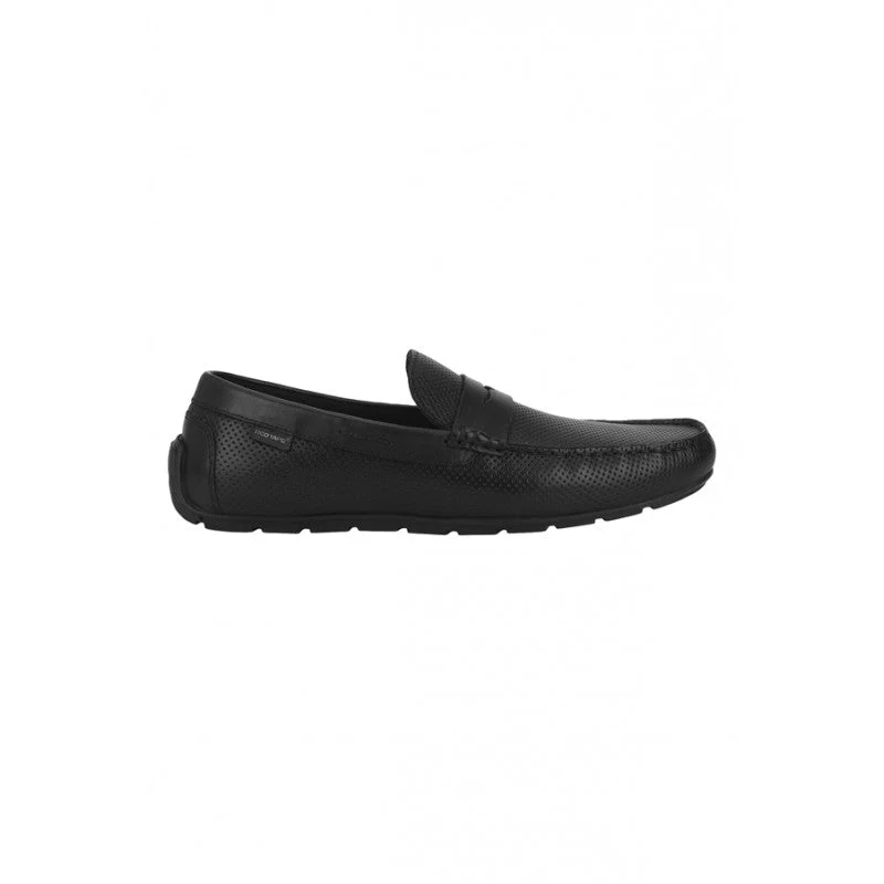 Men Black Driving Shoes - Image 3