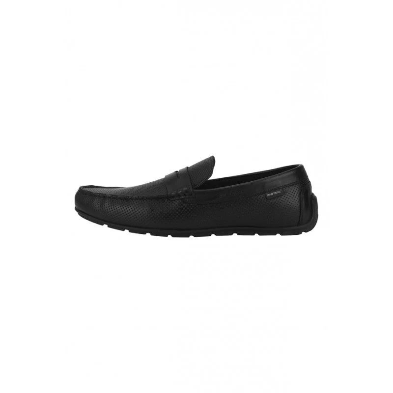 Men Black Driving Shoes - Image 4