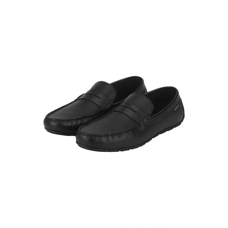 Men Black Driving Shoes - Image 5