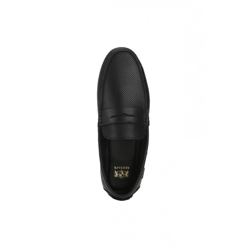 Men Black Driving Shoes - Image 6