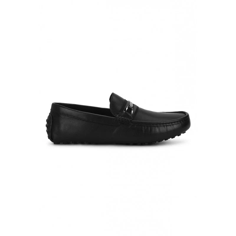 Men Black Driving Shoes - Image 2