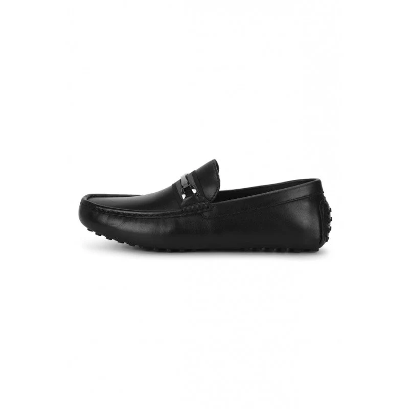 Men Black Driving Shoes - Image 3
