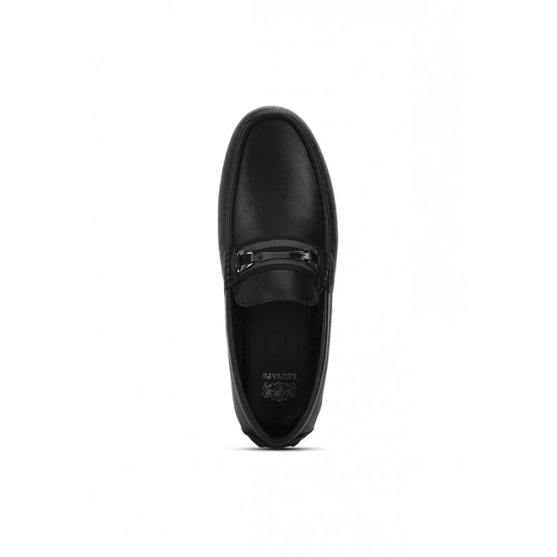 Men Black Driving Shoes - Image 5