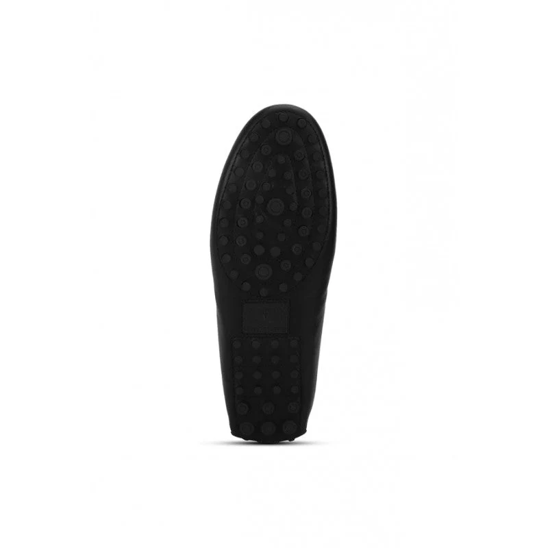 Men Black Driving Shoes - Image 6