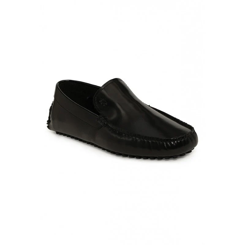 Men Black Driving Shoes - Image 2
