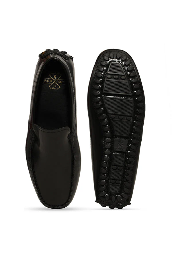 Men Black Driving Shoes - Image 6