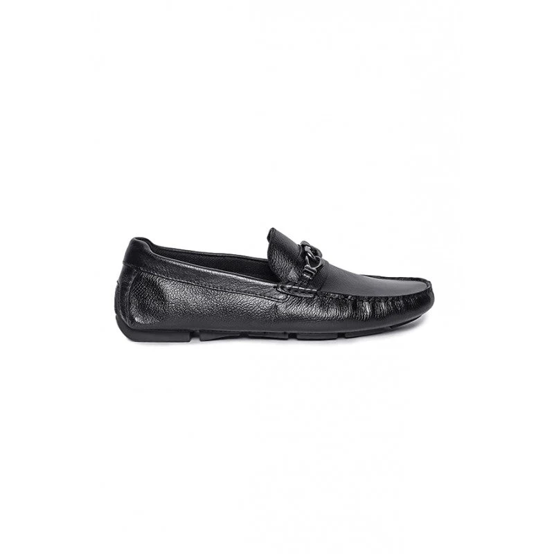 Men Black Driving Shoes - Image 3