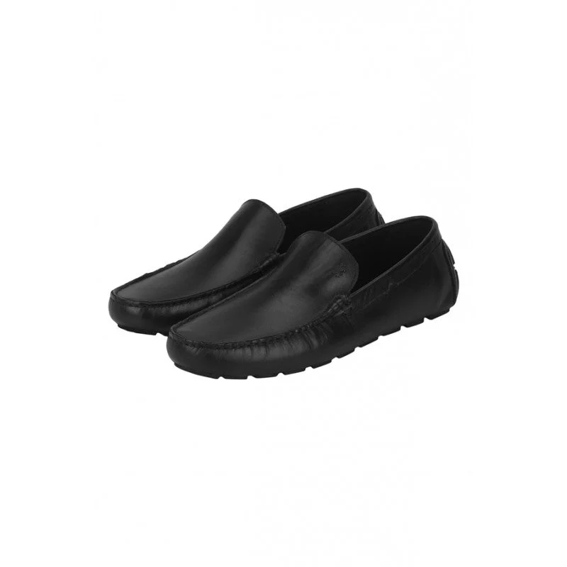 Men Black Loafers - Image 3