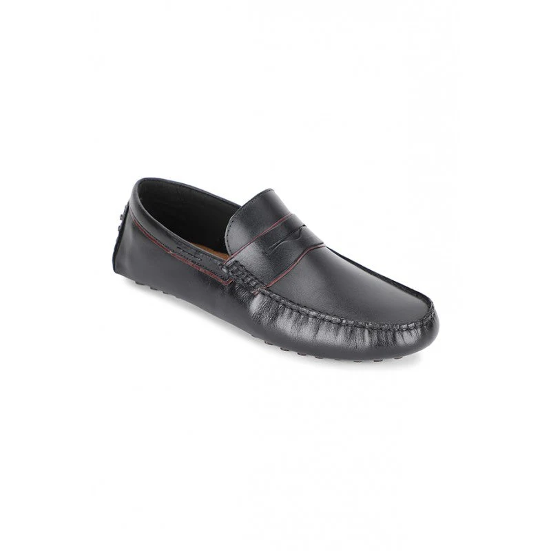 Men Black Loafers - Image 2